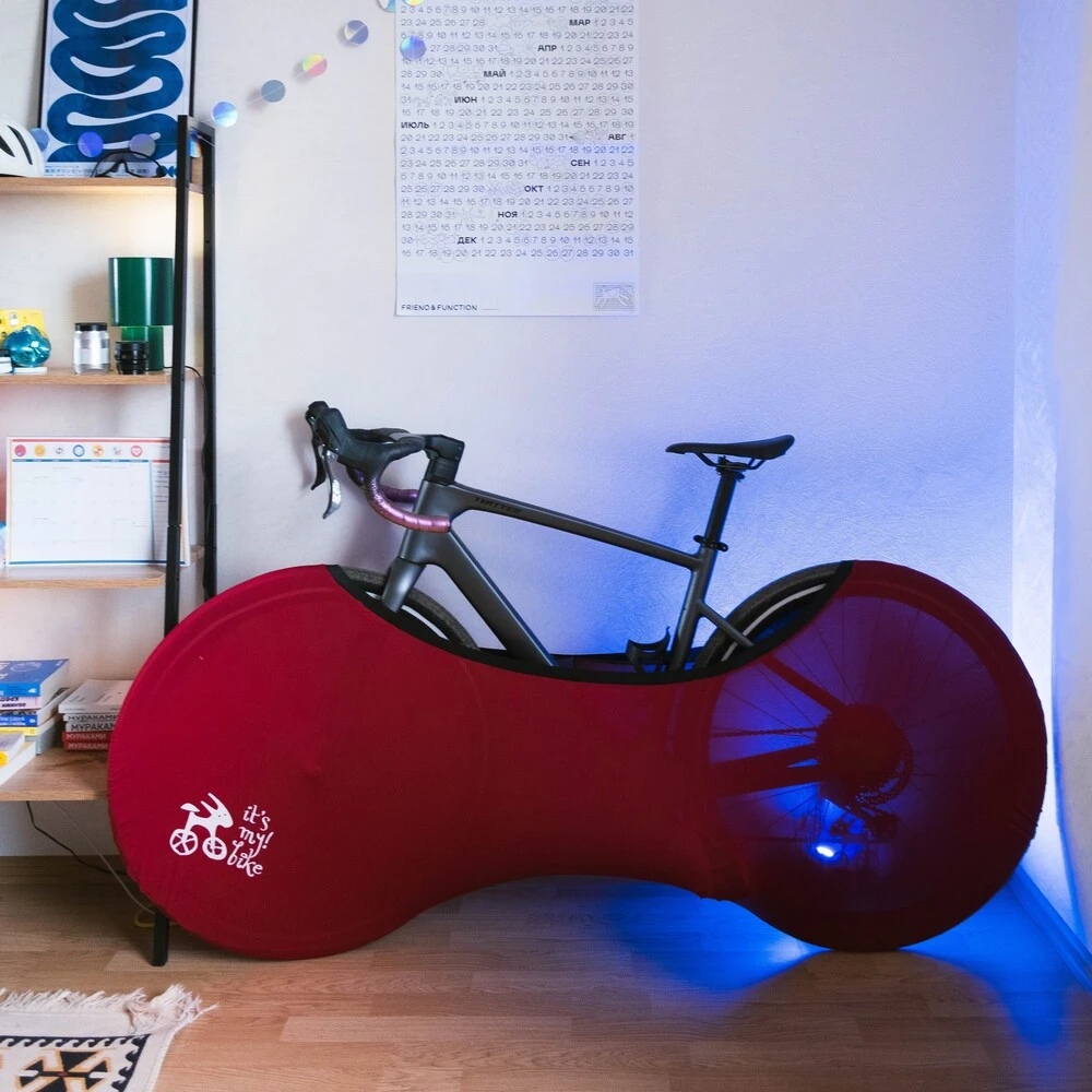 Велоносок (велочехол) it's my!bike малиновый - фото 9