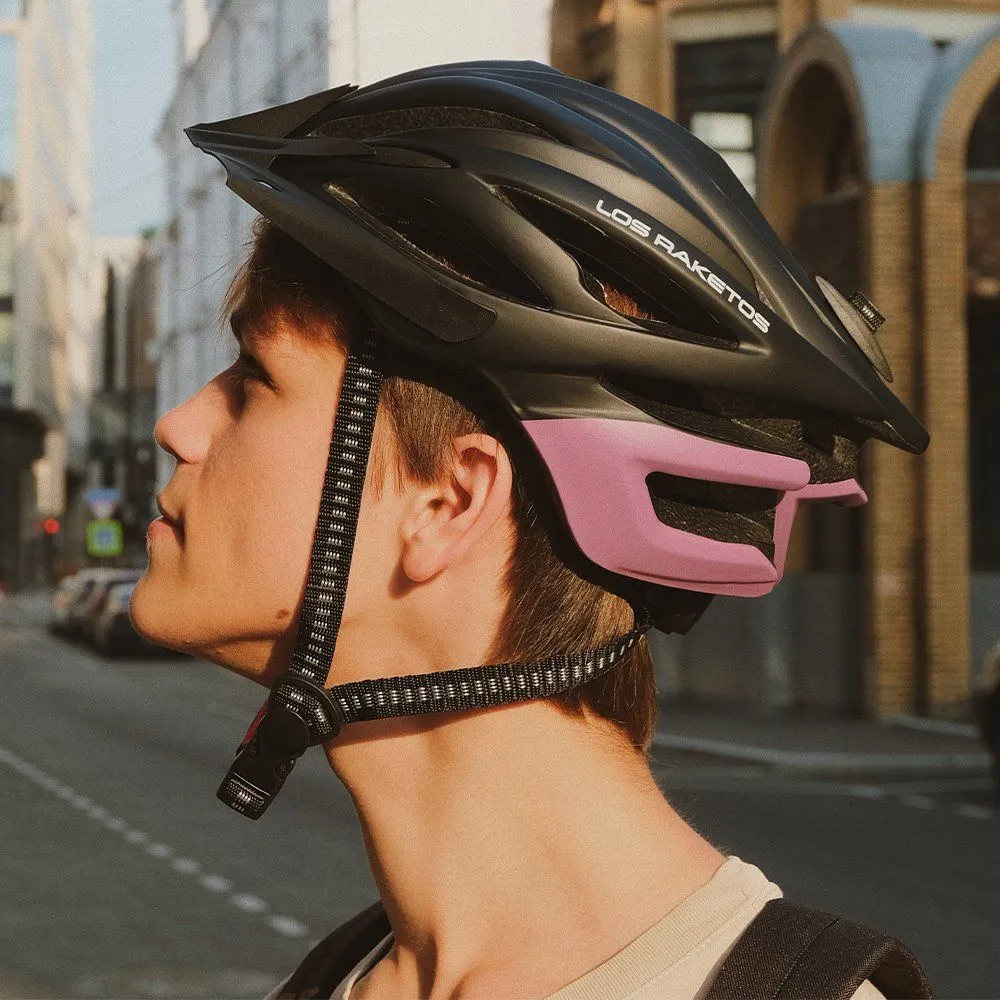 Велосипедный шлем Los Raketos VERTIGO Black-Rose L-XL - фото 1