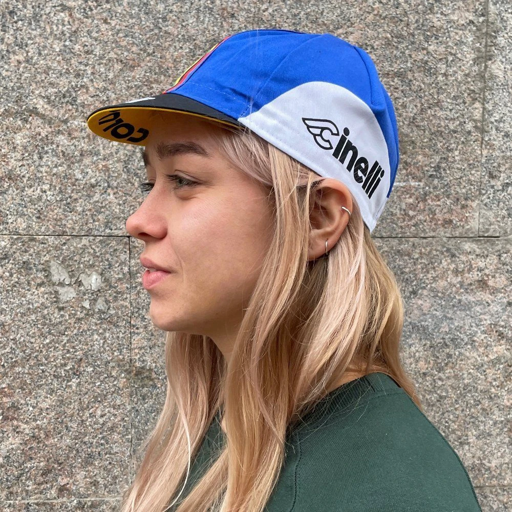 Велокепка Cinelli Bassano 85 / Синий-белый - фото 4