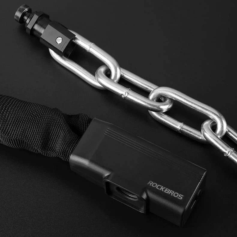 Замок-цепь ROCKBROS 97см с ключем в защитном кожухе - фото 4