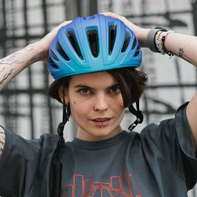 Велосипедный шлем Los Raketos BLAZE blue-violet S-M