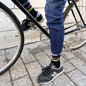 Носки it's my!bike Cycling Rainbow Black 36-40