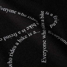 Свитшот Dedicated Malmoe Text Bike Black мужской