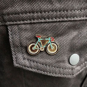 Значок it's my!bike Велосипед бирюзовый