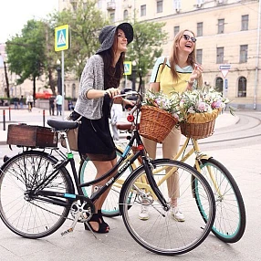 Корзина с ручкой it's my!bike натуральная