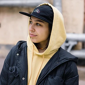 Пятипанельная кепка it's my!bike черная