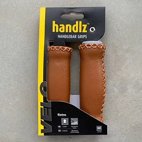 Велосипедные кожаные грипсы M-wave (разные цвета)