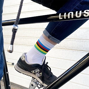 Носки it's my!bike Cycling Rainbow White 40-46