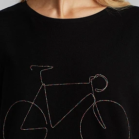 Футболка Dedicated Visby Rainbow Bicycle Black женская