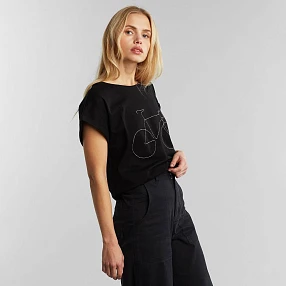Футболка Dedicated Visby Rainbow Bicycle Black женская