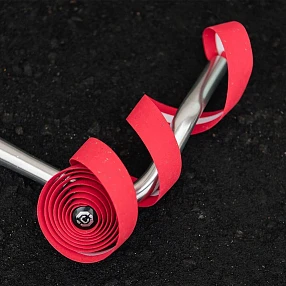 Обмотка корковая на руль CLARKS красная