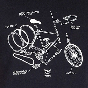 Футболка Iriedaily Bikeplosion Tee Black мужская