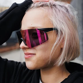 Солнцезащитные очки WhiteLab Visor Черный / Роза