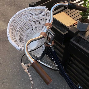 Корзина с ручкой it's my!bike белая