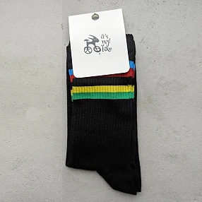 Носки it's my!bike Cycling Rainbow Black 36-40