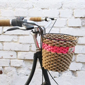 Корзина хорошая канатно-малиновая