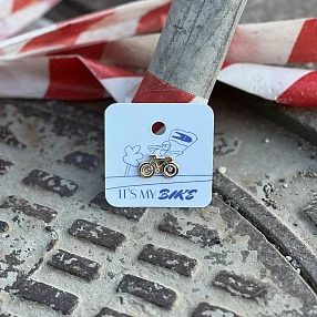 Значок it's my!bike Велосипед бирюзовый