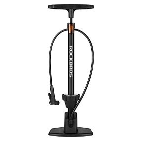 Напольный насос ROCKBROS алюминиевый с манометром и устойчивой платформой