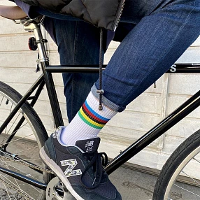 Носки it's my!bike Cycling Rainbow White 40-46