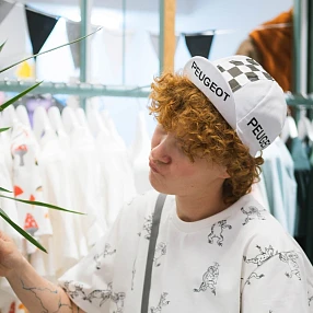 Пятипанельная велосипедная кепка PEUGEOT