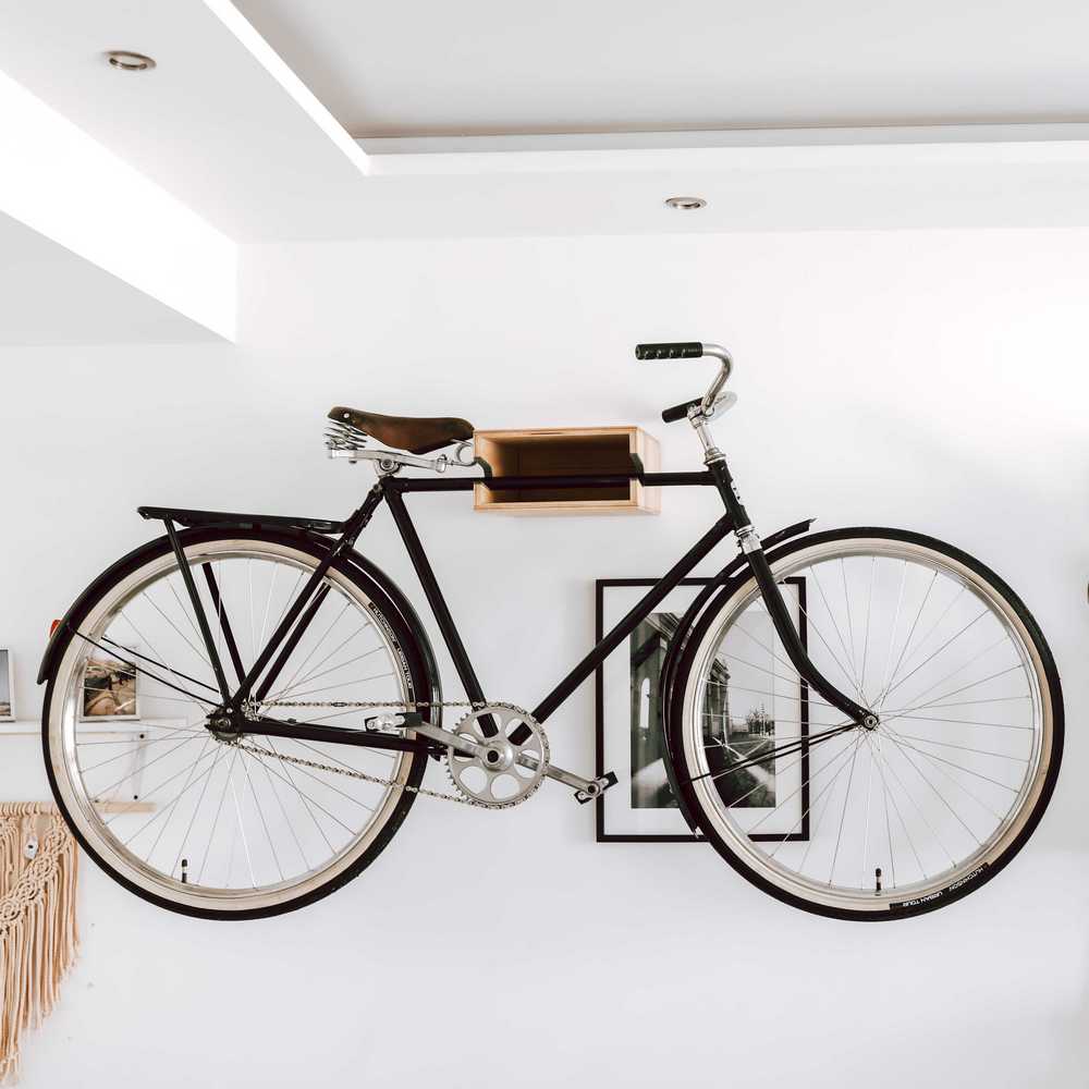 Хранение велосипеда: ТОП вариантов креплений к стене