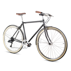 Велосипед 6KU Odyssey 8spd City Bike 58 Delano Black