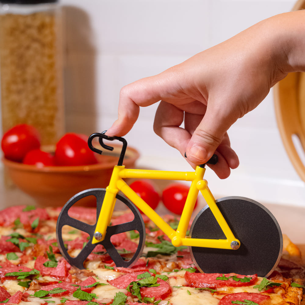 Нож для пиццы в виде велосипеда it's my!bike (разные цвета) - фото 1