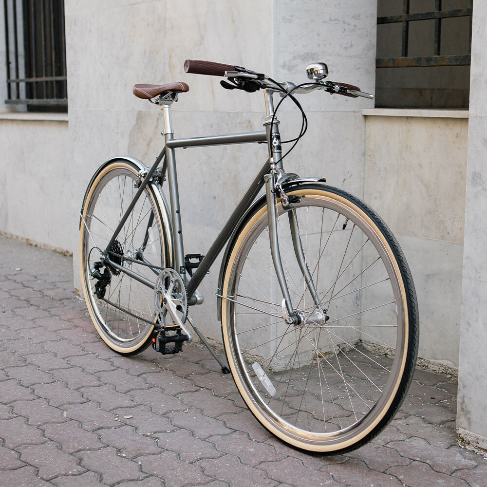 Велосипед 6KU Odyssey 8spd City Bike 58 Brandford Silver - фото 1