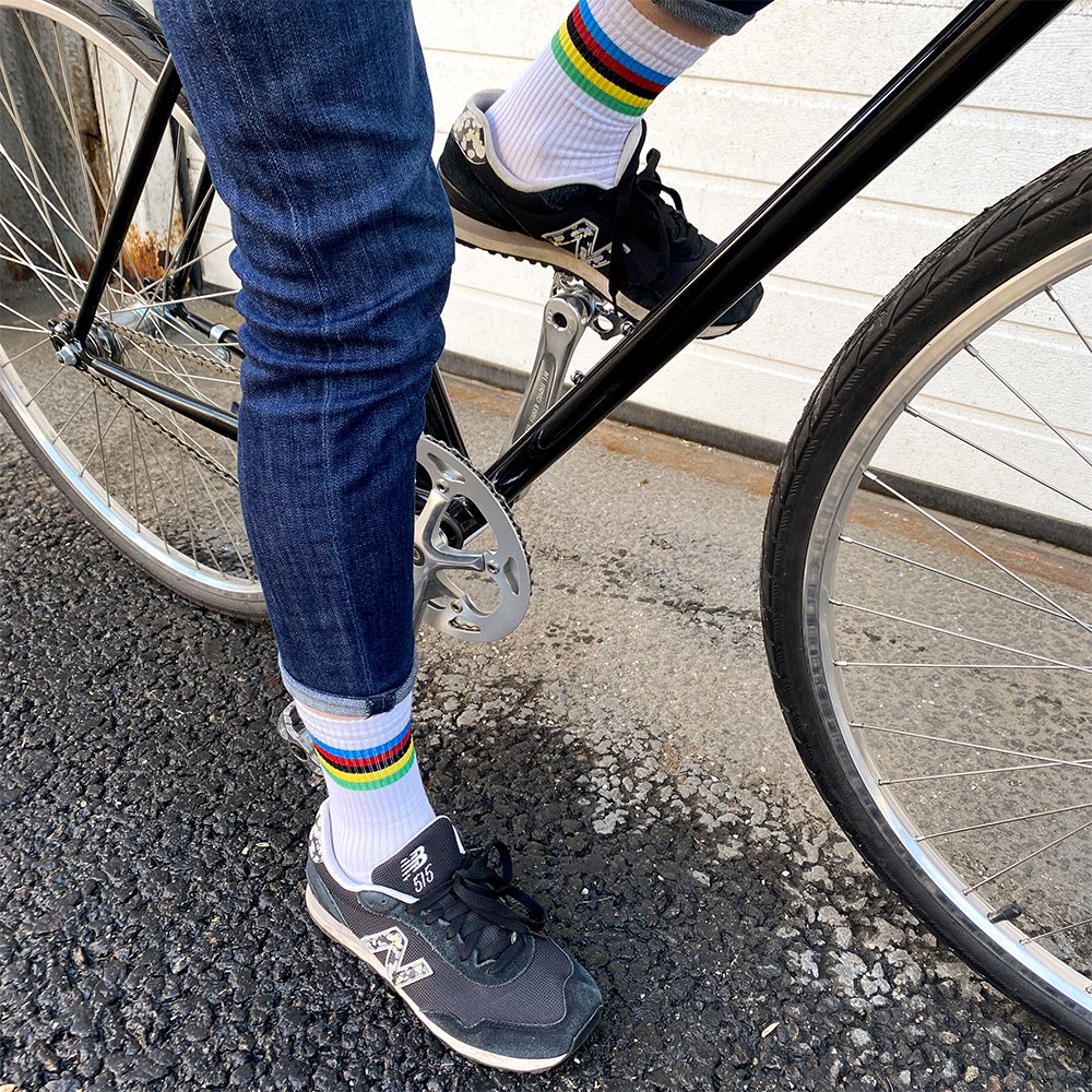 Носки it's my!bike Cycling Rainbow White 40-46 - фото 2
