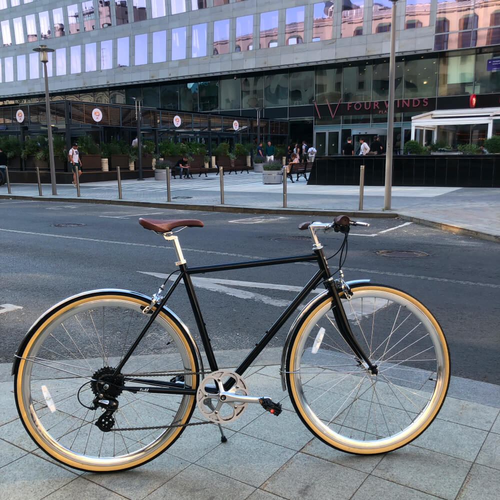 6KU Odyssey 8spd City Bike 54 Delano Black