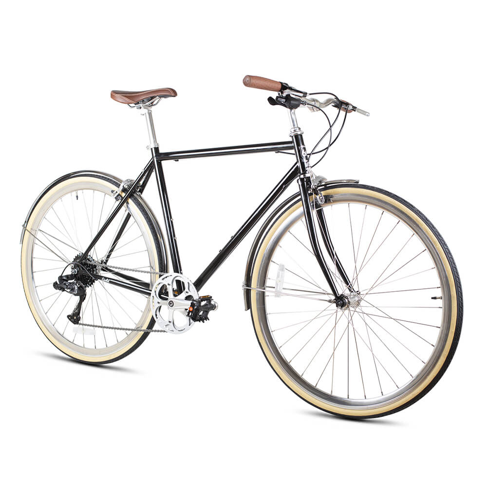 Велосипед 6KU Odyssey 8spd City Bike 54 Delano Black - фото 10