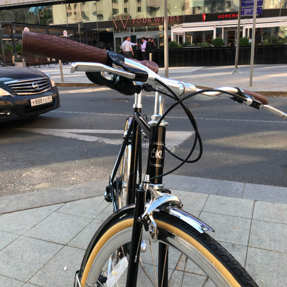 6KU Odyssey 8spd City Bike 54 Delano Black