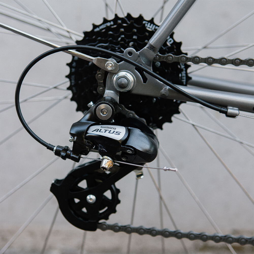 Велосипед 6KU Odyssey 8spd City Bike 58 Brandford Silver - фото 8