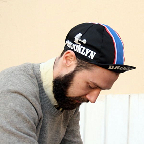 Пятипанельная велосипедная кепка BROOKLYN черная