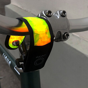 Светоотражающая полоса зеленая со светодиодом