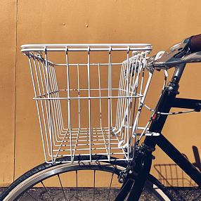 Велосипедная корзина WALD 133 белая