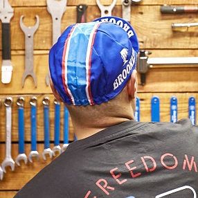 Пятипанельная велосипедная кепка BROOKLYN синяя