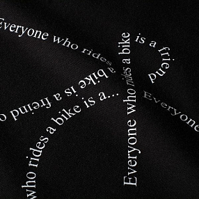 Свитшот Dedicated Malmoe Text Bike Black мужской