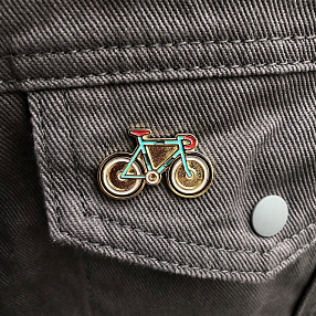 Значок it's my!bike Велосипед бирюзовый