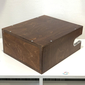 Полка для хранения велосипеда темно-коричневая