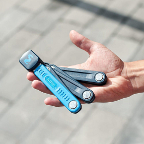 Складной велозамок ABUS Bordo Lite Mini 6055K/60см Movistar голубой