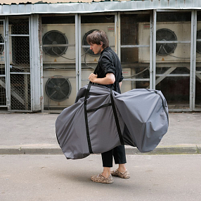 Чехол-переноска для велосипеда PROTECT серый