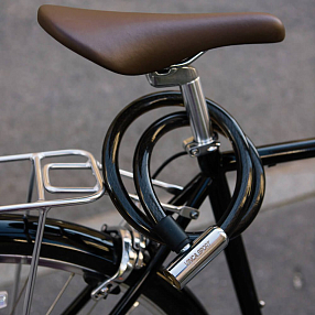 Велосипедный тросовый замок 20х1000 мм черный Vinca