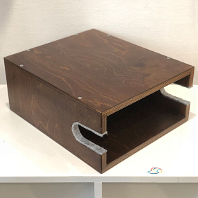 Полка для хранения велосипеда темно-коричневая