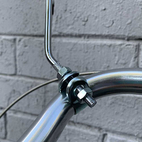 Зеркало заднего вида хромированное круглое