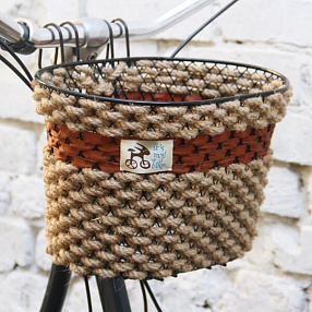 Корзина хорошая канатно-коричневая