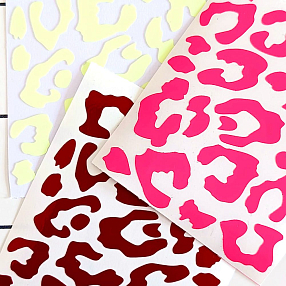 Светоотражающие наклейки it's my!bike светящийся в темноте леопард