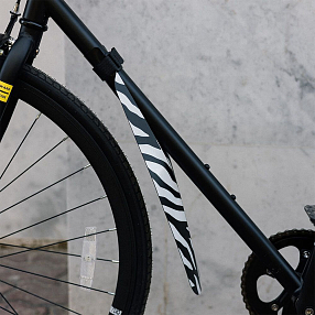 Складное велосипедное переднее крыло it's my!bike Зебра