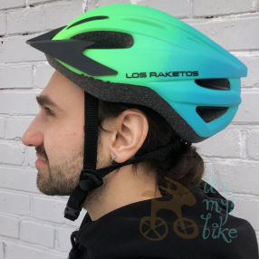 Велосипедный шлем Los Raketos FLASH Blue-Green L-XL