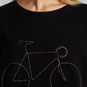 Футболка Dedicated Visby Rainbow Bicycle Black женская